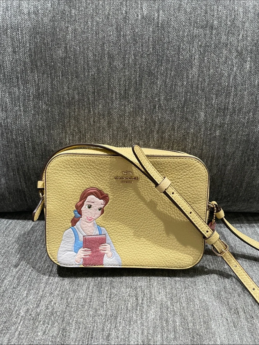 COACH × Disney Exclusive Princess Belle Limited Edition Camera Crossbody Bag